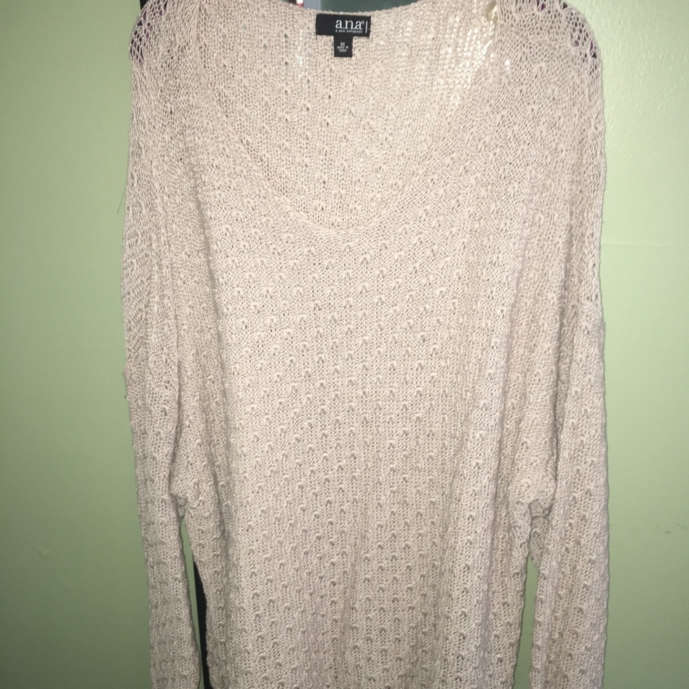A.n.a light brown pull over sweater